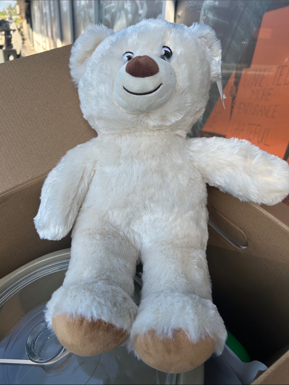 Build-A-Bear Cream and Tan Plush Teddy Bear